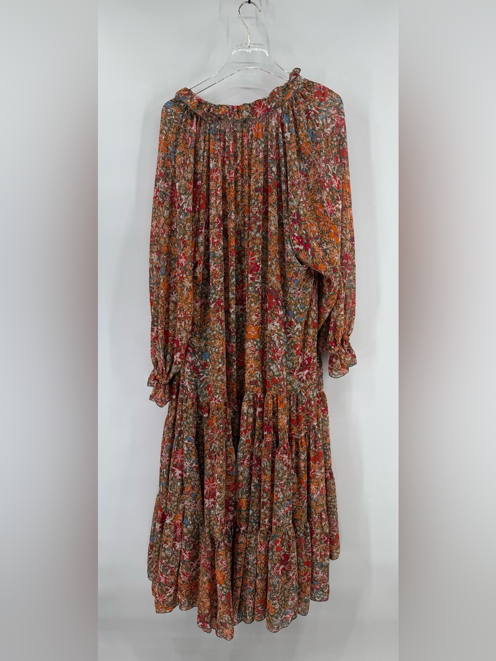 Free People Feeling Groovy Maxi Dress Size Medium Orange - Picture 4 of 7